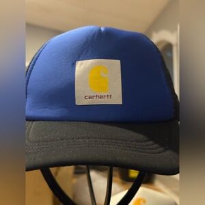 Carhartt style Blue and Black Trucker Hat